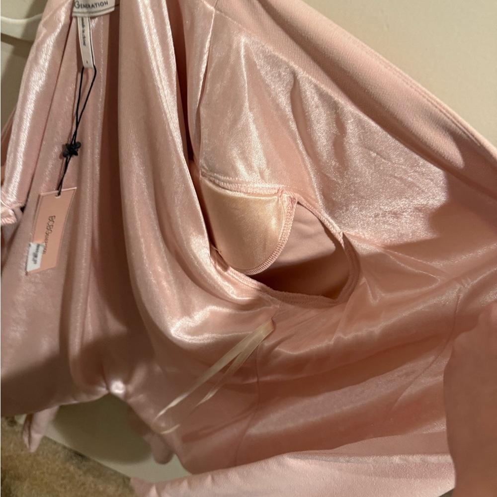 NWT BCBGeneration Women's Blush Pink Blazer (L) - Picture 8 of 11